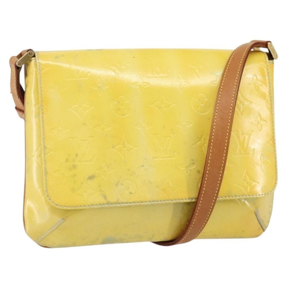 Authentic LOUIS VUITTON Monogram Vernis Thompson Street Bag Gris M91008 LV